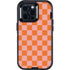 Orange Checkered Otterbox Defender iPhone Skin