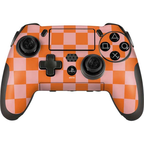 Orange Checkered PlayStation Scuf Vantage 2 Controller Skin