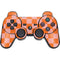 Orange Checkered PS3 Dual Shock wireless controller Skin