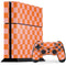 Orange Checkered PS4 Console and Controller Bundle Skin