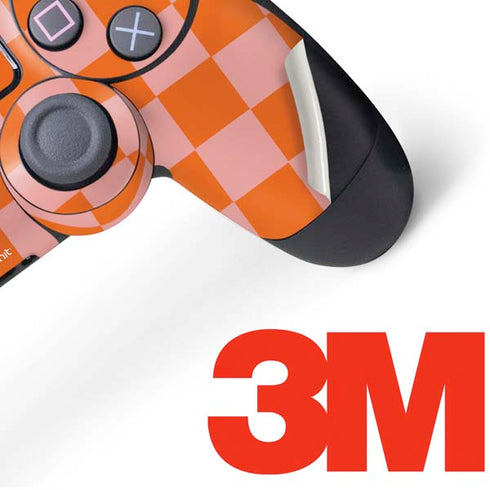 Orange Checkered PS4 Controller Skin