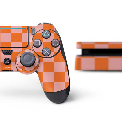 Orange Checkered PS4 Slim Bundle Skin