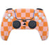 Orange Checkered PS5 Controller Skin