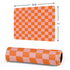 Orange Checkered Gaming Mouse Pad