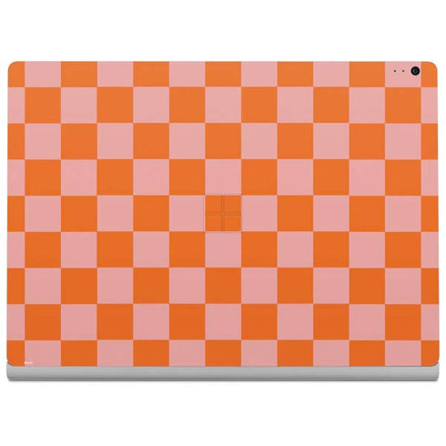 Orange Checkered Surface Book 2 13.5in Skin
