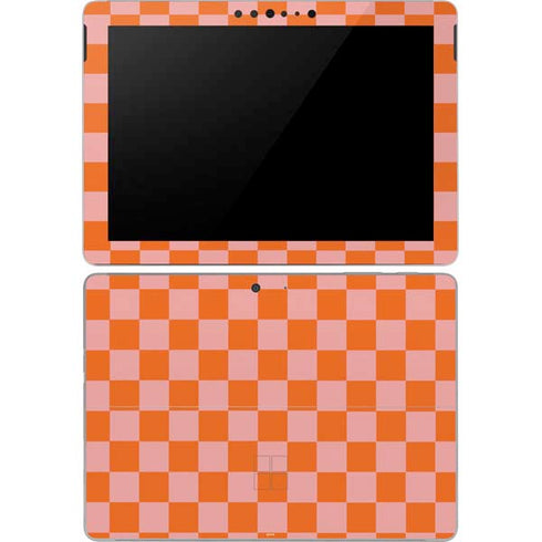Orange Checkered Surface Go Skin