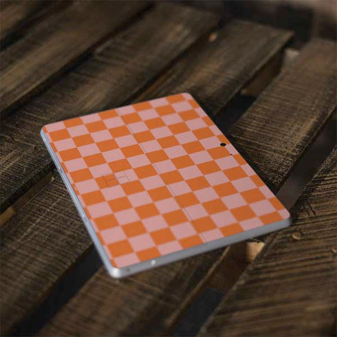 Orange Checkered Surface Go Skin