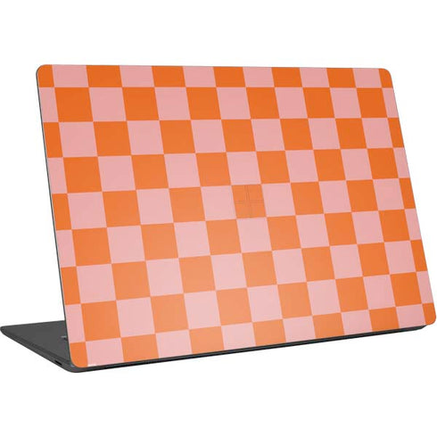 Orange Checkered Surface Laptop 4 15in Skin