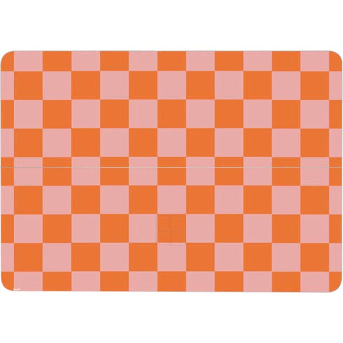 Orange Checkered Surface Laptop Studio Skin
