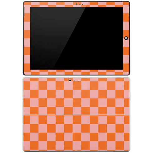 Orange Checkered Surface Pro 3 Skin