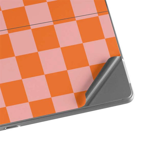 Orange Checkered Surface Pro 8 Skin