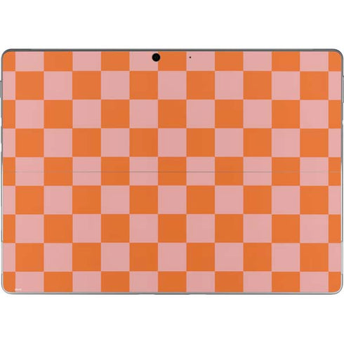 Orange Checkered Surface Pro 9 Skin