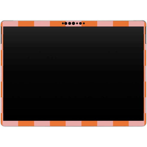 Orange Checkered Surface Pro 9 Skin