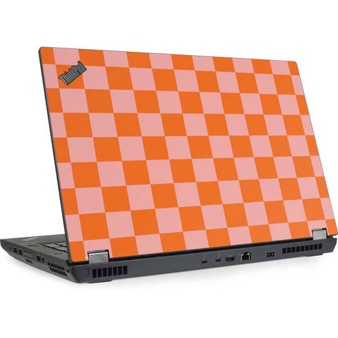 Orange Checkered Lenovo ThinkPad Skin