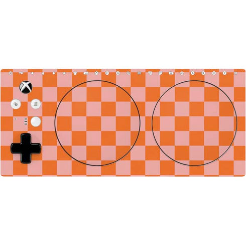 Orange Checkered Xbox Adaptive Controller Skin
