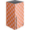 Orange Checkered Xbox Series X Console Skin