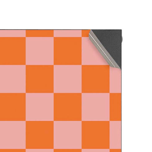 Orange Checkered Xbox Series X Console Skin