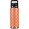 Orange Checkered YETI Rambler 26oz Bottle Skin