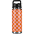 Orange Checkered YETI Rambler 26oz Bottle Skin