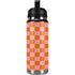 Orange Checkered YETI Rambler 26oz Bottle Skin