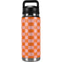 Orange Checkered YETI Rambler 26oz Bottle Skin