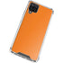 Orange Solid Galaxy A12 Clear Case