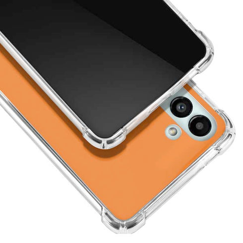 Orange Solid Galaxy A13 5G Clear Case