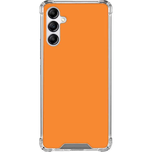Orange Solid Galaxy A14 5G Clear Case