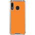 Orange Solid Galaxy A30 Clear Case