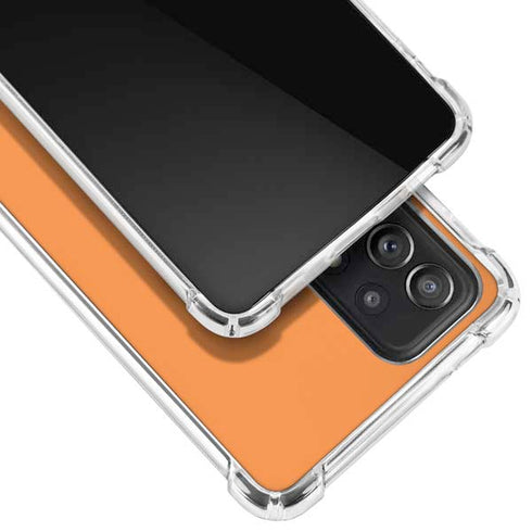 Orange Solid Galaxy A52 5G Clear Case