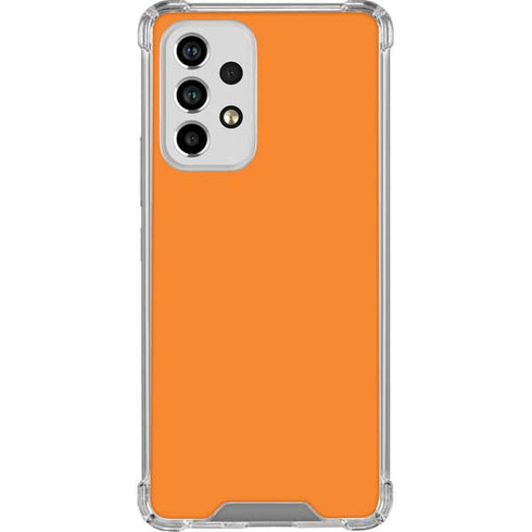 Orange Solid Galaxy A53 5G Clear Case