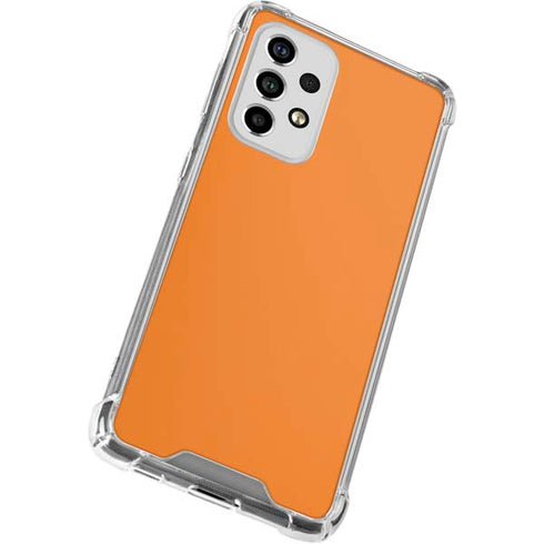 Orange Solid Galaxy A53 5G Clear Case