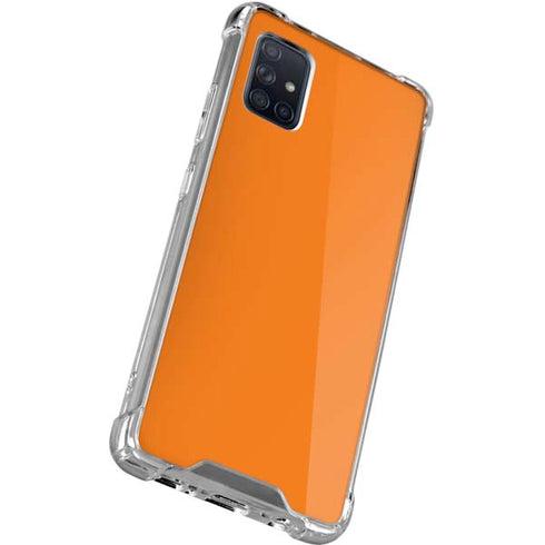 Orange Solid Galaxy A71 5G Clear Case