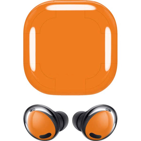 Orange Solid Galaxy Buds Pro Skin