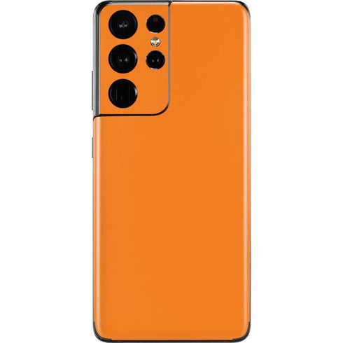 Orange Solid Galaxy S21 Ultra 5G Skin