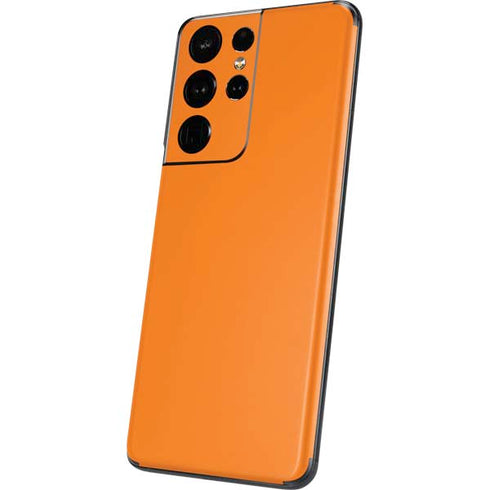 Orange Solid Galaxy S21 Ultra 5G Skin
