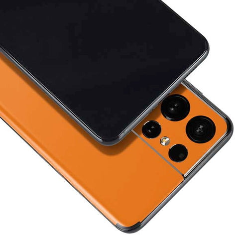 Orange Solid Galaxy S21 Ultra 5G Skin