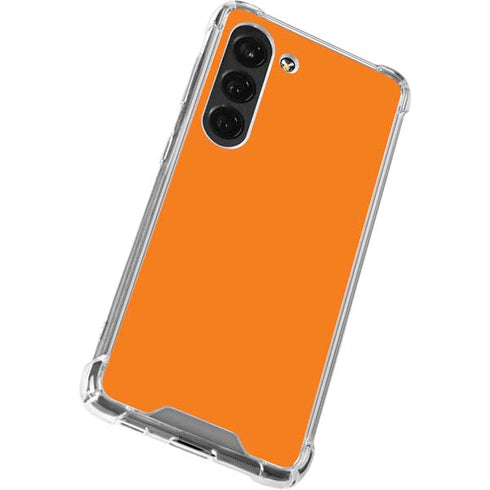 Orange Solid Galaxy S23 Clear Case