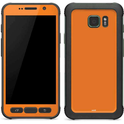 Orange Solid Galaxy S7 Active Skin