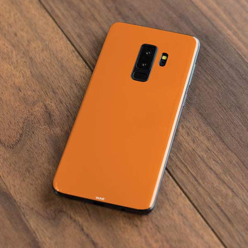 Orange Solid Galaxy S9 Plus Skin
