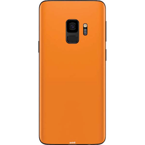Orange Solid Galaxy S9 Skin