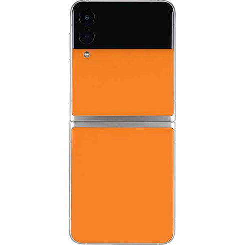Orange Solid Galaxy Z Flip4 5G Skin