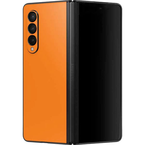 Orange Solid Galaxy Z Fold3 5G Skin