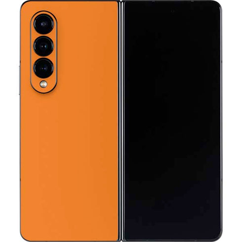 Orange Solid Galaxy Z Fold4 5G Skin