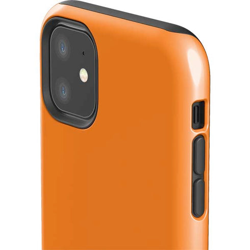 Orange Solid iPhone 11 Impact Case