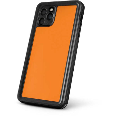 Orange Solid iPhone 11 Pro Waterproof Case
