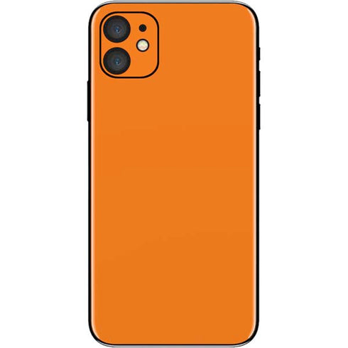 Orange Solid iPhone 11 Skin