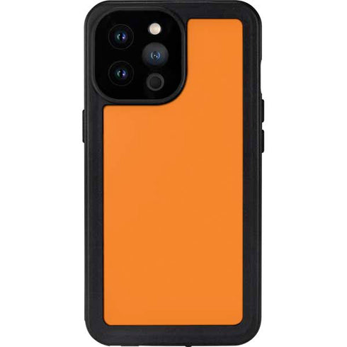 Orange Solid iPhone 14 Pro Max Waterproof Case