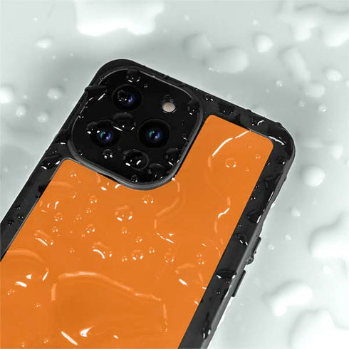 Orange Solid iPhone 14 Pro Max Waterproof Case