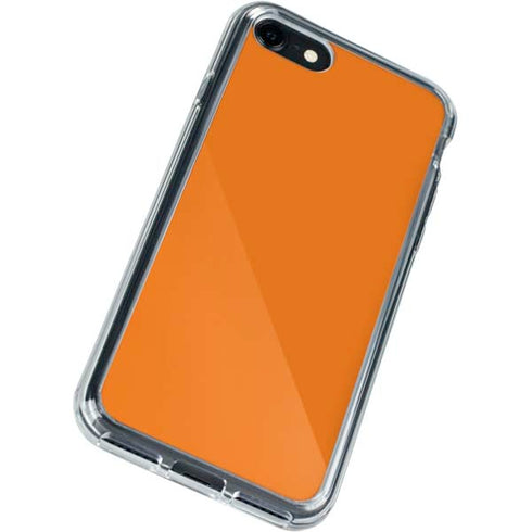 Orange Solid iPhone SE (2nd & 3rd Gen) Clear Case